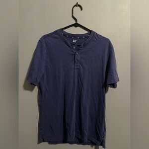 GAP Men's Casual Navy Button Down Shirt